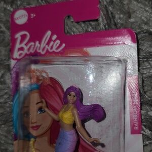 Barbie Rainbow Mermaid Mattel Micro Collection Figure 2.25" Cake Topper Toy NEW